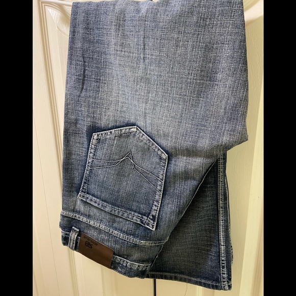 MENS STONE WASHED JEANS - Picture 3 of 3